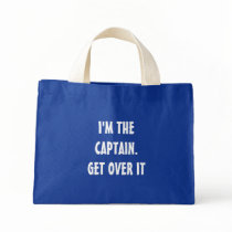 I'M THECAPTAIN.GET OVER IT CANVAS BAG