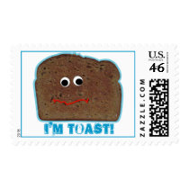 I'm toast! parody humorous Postage postage by popiconz I'm toast! parody humorous Postage postage