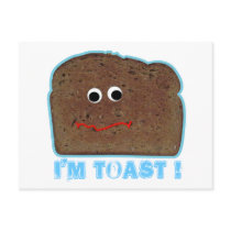I'm toast! parody humorous Postcard by popiconz I'm toast! parody humorous Postcard