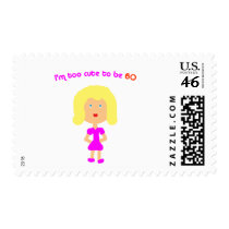 I'm too cute to be 60 stamps