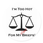 I'm too hot... sticker