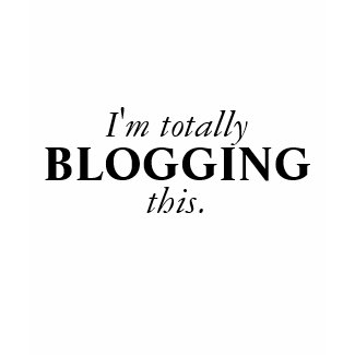 I'm totally BLOGGING this shirt