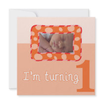 I'm Turning One Birthday Party Invitation