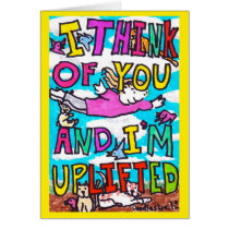 I'm uplifted - greeting card by David Cohen cards