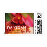I'm Vegan for Her Postage Stamps