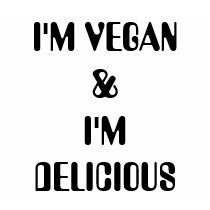 I'M VEGAN & I'M DELICIOUS t-shirts by Candlemiss I'M VEGAN & I'M DELICIOUS t-shirts
