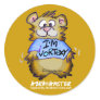 I'm Vortexy Gold Round Sticker