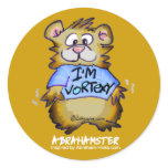 I'm Vortexy Gold Round Sticker stickers