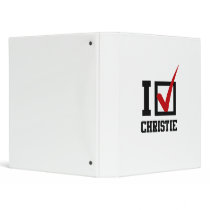 I'M VOTING FOR CHRISTIE VINYL BINDER