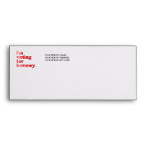 I'M VOTING FOR ROMNEY ENVELOPE