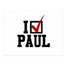 I'M VOTING FOR RON PAUL POST CARDS