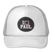 I'M VOTING FOR RON PAUL (white) Trucker Hats
