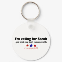 I'm Voting for Sarah keychains by sarahpalintees I'm Voting for Sarah keychains