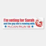 I'm Voting for Sarah Sticker Bumper Sticker