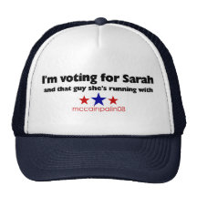 I'm Voting for Sarah Trucker Hats