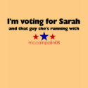 I'm Voting for Sarah t-shirts by sarahpalintees I'm Voting for Sarah t-shirts