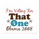 I'm Voting For That One Obama Poster posters by DemocraticTeesGifts I'm Voting For That One Obama Poster posters