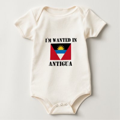 I'm Wanted In Antigua Tshirt by flagshirt