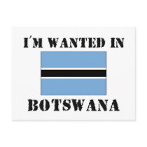 I'm Wanted In Botswana postcards