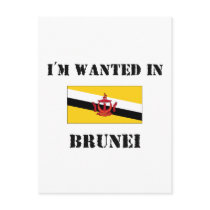 I'm Wanted In Brunei postcards