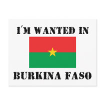 I'm Wanted In Burkina Faso postcards