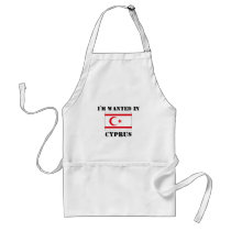 I'm Wanted In Cyprus aprons by flagshirt I'm Wanted In Cyprus aprons