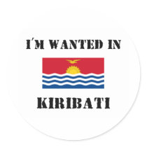 I'm Wanted In Kiribati stickers