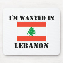 I'm Wanted In Lebanon mousepads