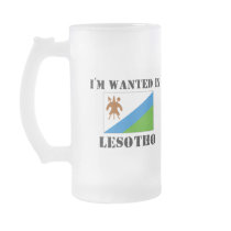 I'm Wanted In Lesotho mugs by flagshirt I'm Wanted In Lesotho mugs