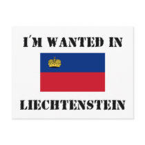 I'm Wanted In Liechtenstein postcards
