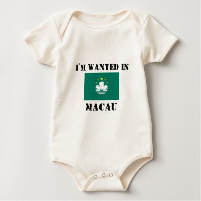 I'm Wanted In Macau T-shirt by flagshirt