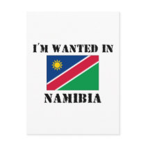 I'm Wanted In Namibia postcards