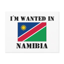 I'm Wanted In Namibia postcards