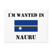 I'm Wanted In Nauru postcards