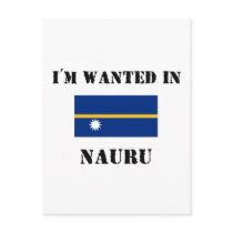 I'm Wanted In Nauru postcards