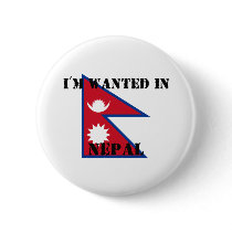 I'm Wanted In Nepal buttons