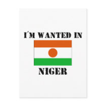 I'm Wanted In Niger postcards by flagshirt I'm Wanted In Niger postcards