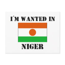 I'm Wanted In Niger postcards by flagshirt I'm Wanted In Niger postcards