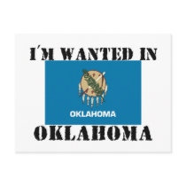 I'm Wanted In Oklahoma postcards by flagshirt I'm Wanted In Oklahoma postcards