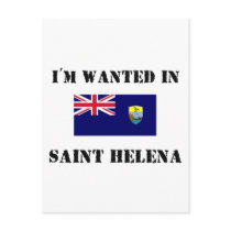 I'm Wanted In Saint Helena postcards