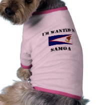 I'm Wanted In Samoa pet clothing