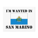I'm Wanted In San Marino Postcards