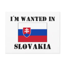 I'm Wanted In Slovakia postcards