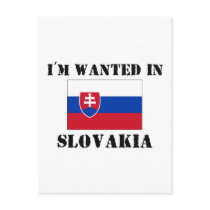 I'm Wanted In Slovakia postcards