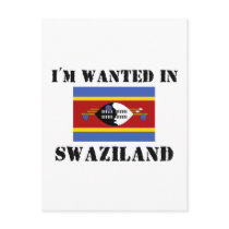 I'm Wanted In Swaziland postcards