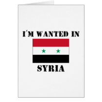 I'm Wanted In Syria cards