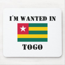 I'm Wanted In Togo mousepads