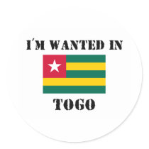 I'm Wanted In Togo stickers