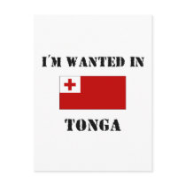 I'm Wanted In Tonga postcards