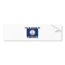 I'm Wanted In Virginia bumper stickers